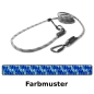 Preview: EASYLONG Hundeleine TWIST - M - 3,5m - blau mit silber Swirl